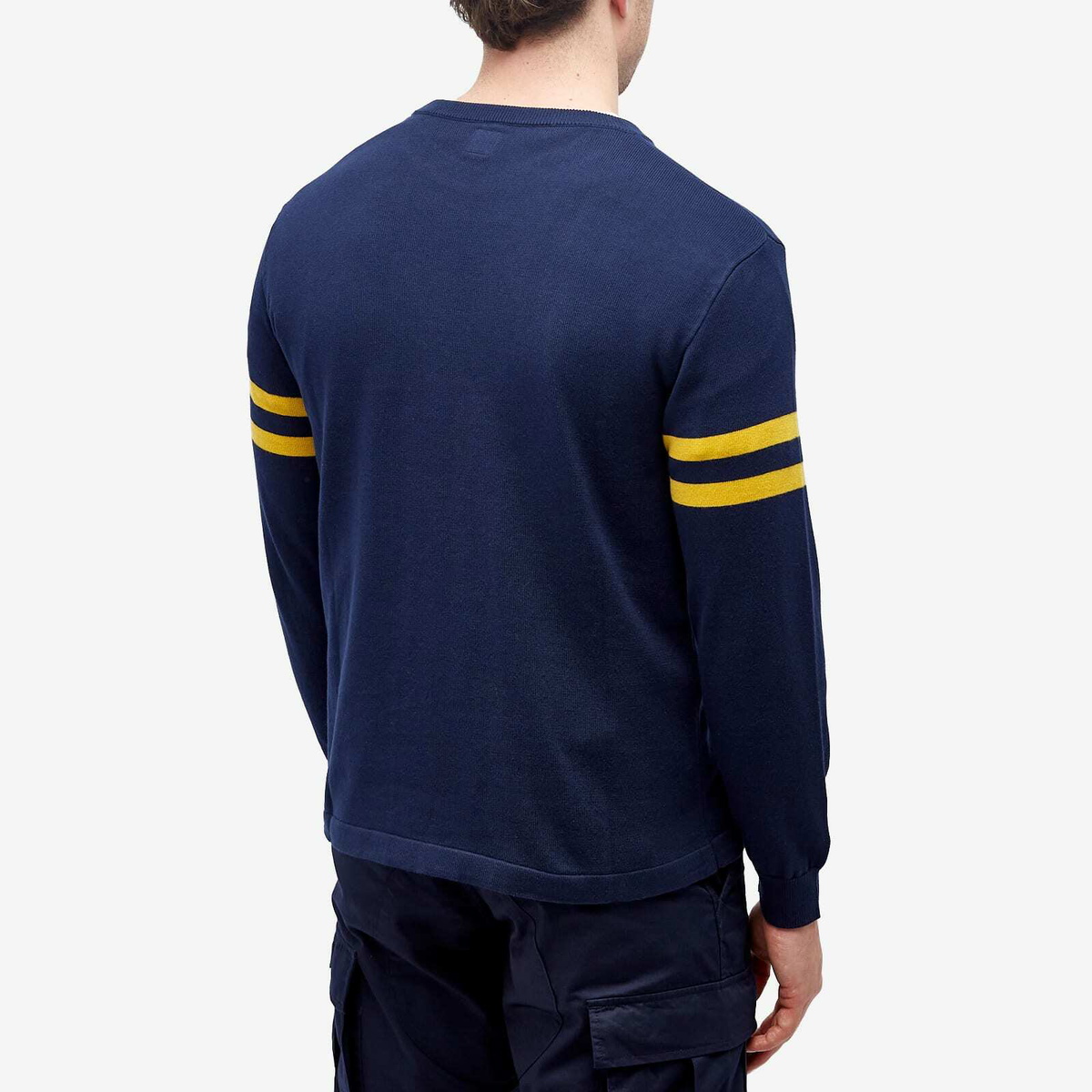 Human Made Men's H Knitted Sweat in Navy Human Made Human Made Men's H Knitted Sweat in Navy Human Made