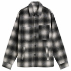 Percival Men's Check Overshirt in Grey