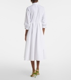 'S Max Mara Pleated cotton poplin shirt dress