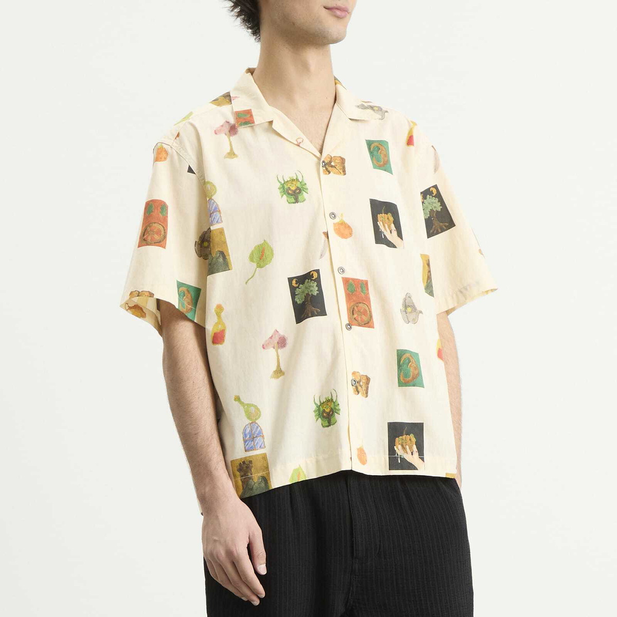 Heresy Men's Motley Shirt in Ecru