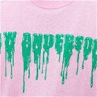 JW Anderson Men's Lime Logo Crewneck Knit in Hot Pink/Green