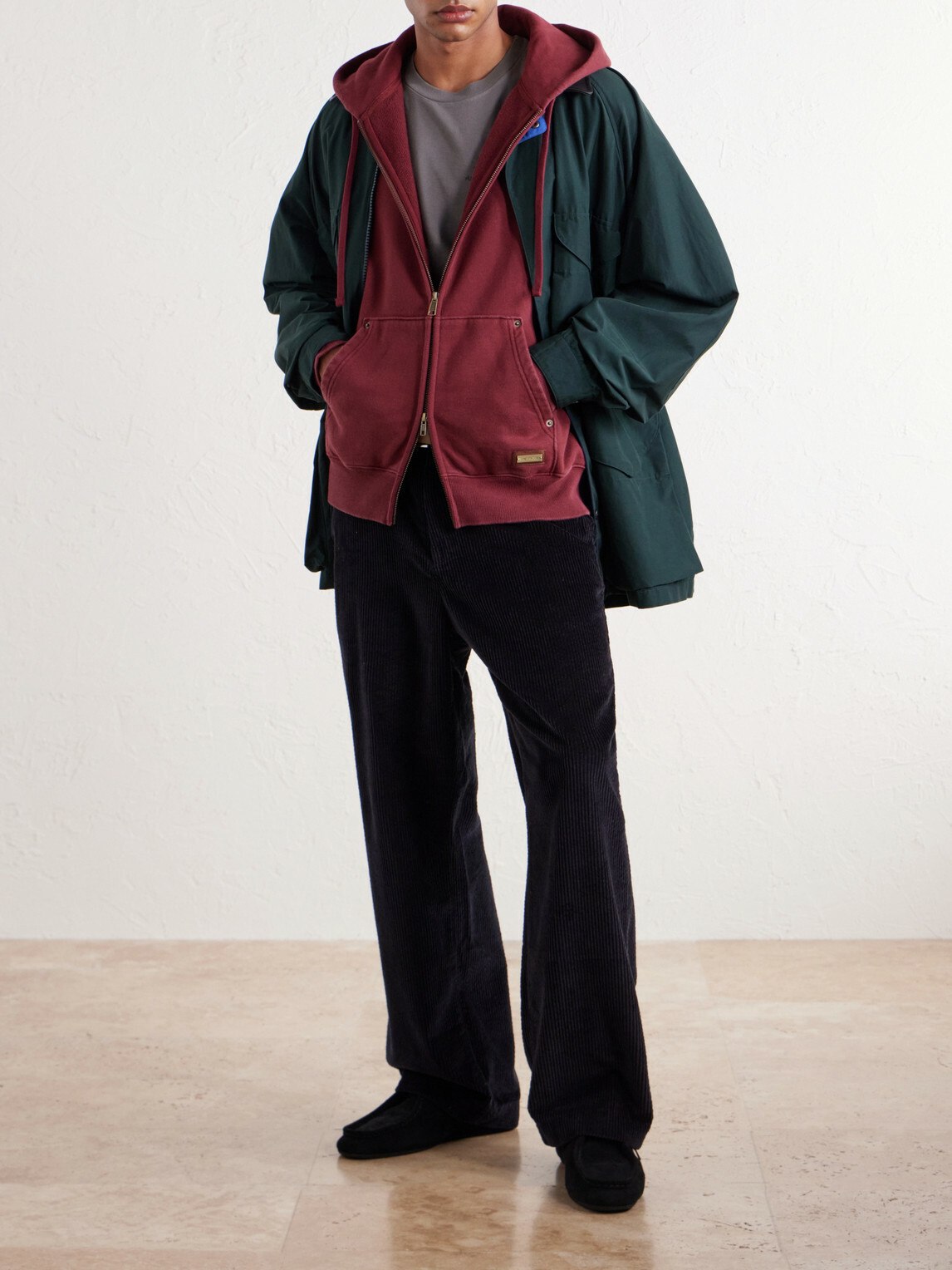 Aimé Leon Dore - Cotton-Jersey Zip-Up Hoodie - Red