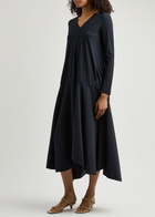High Maybe Appliquéd Stretch-jersey Midi Dress Admiral
