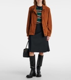 Blazé Milano Viva Cleo suede bomber jacket