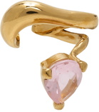 Alan Crocetti Gold Nano Pink Alien Left Ear Cuff