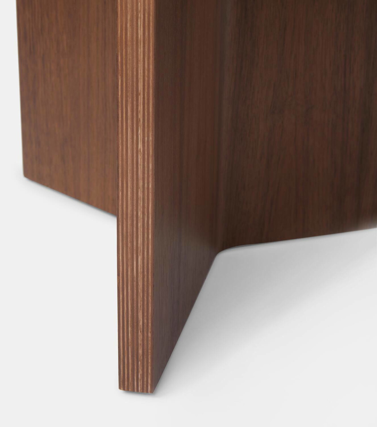Hay Slit Small walnut side table