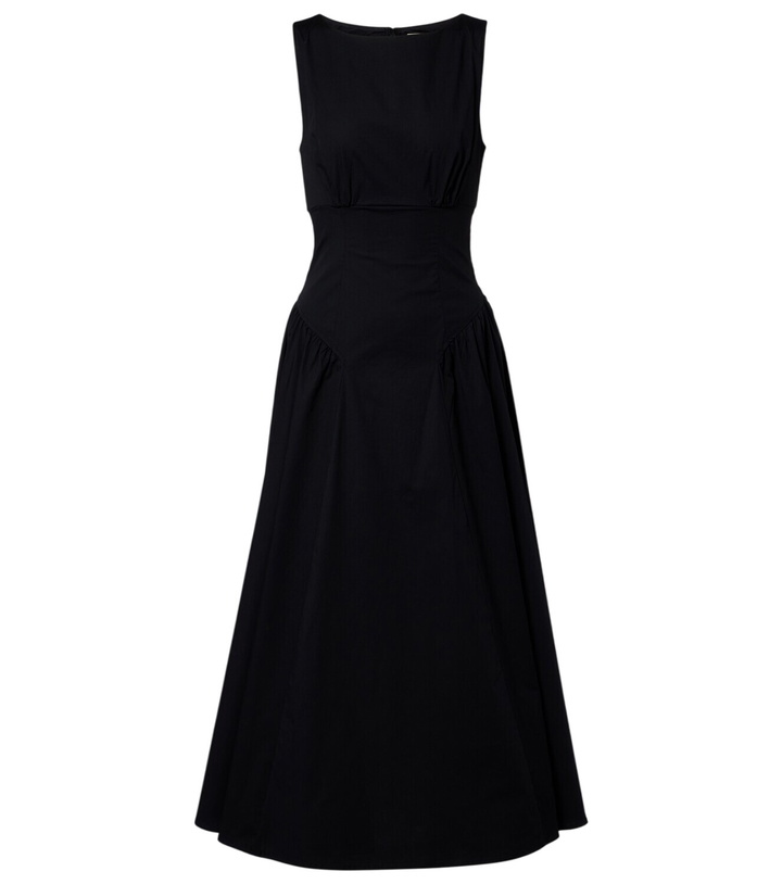strapless open back dress Staud Black Wells Dress main image 1