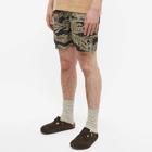 Maharishi Men's Tigerstripe Camo Swimshorts in Mint Gold Tiger