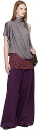 Dries Van Noten Purple Loose Sweatpants