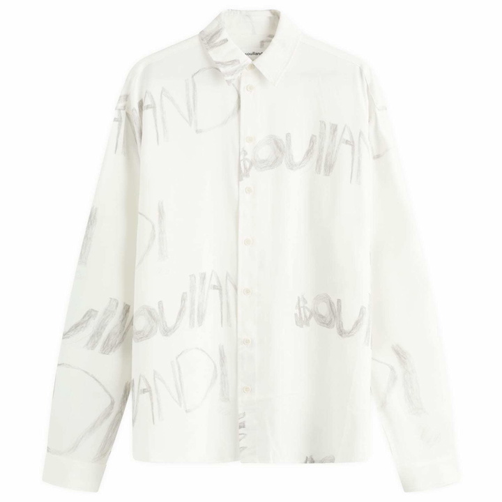 Photo: Soulland Men's Damon Shirt in White Aop