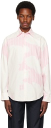 MSGM Pink Striped Shirt