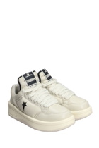 DRKSHDW Turbowpn Ox Sneakers In Grey Leather