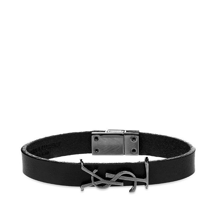 Photo: Saint Laurent YSL Leather Bracelet