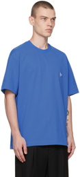 Solid Homme Blue Embroidered Back T-Shirt