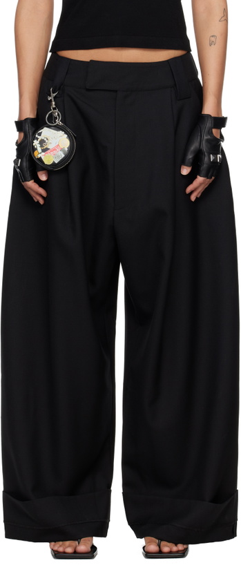 Photo: VAQUERA Black Wide-Leg Baby Trousers