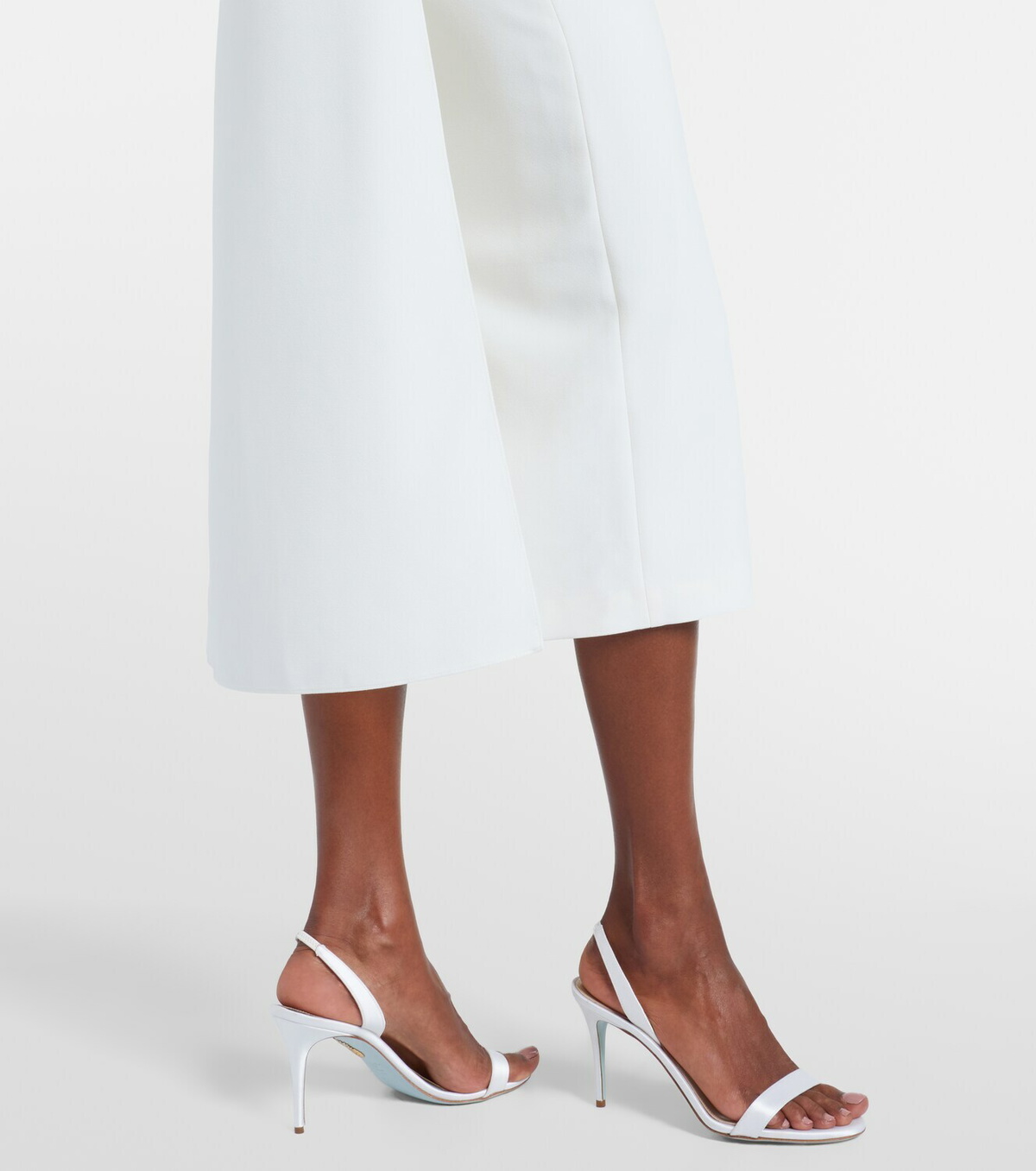 Safiyaa Bridal Oria caped crêpe midi dress