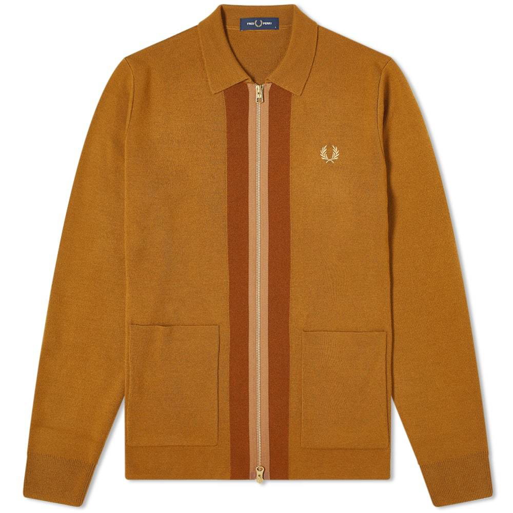 Fred Perry Authentic Zip Through Cardigan Fred Perry Authentic