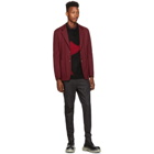 Marcelo Burlon County of Milan Black and Red Camou Sweater