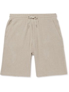 NN07 - Jerry Straight-Leg Linen-Gauze Drawstring Shorts - Neutrals