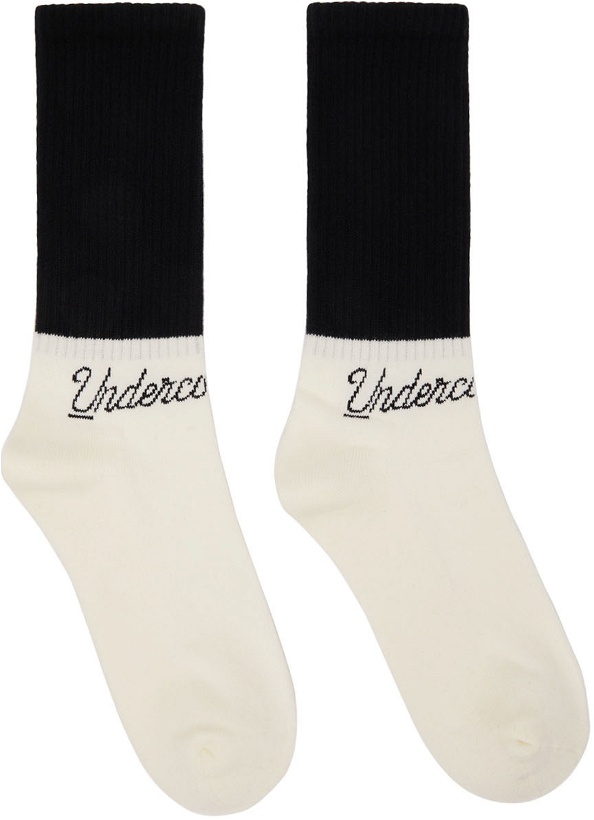 Photo: Undercoverism White & Black Logo Socks