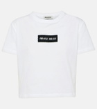 Miu Miu Logo cotton jersey T-shirt