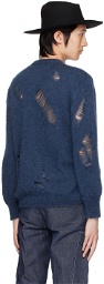 paria /FARZANEH Blue Spider Sweater