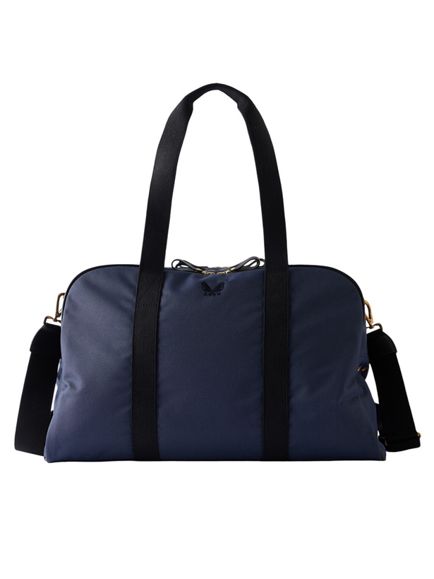 Photo: Bennett Winch - Sport Holdall Leather-Trimmed Cotton-Canvas Weekend Bag - Blue