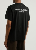 Wooyoungmi Logo Cotton T-shirt Black