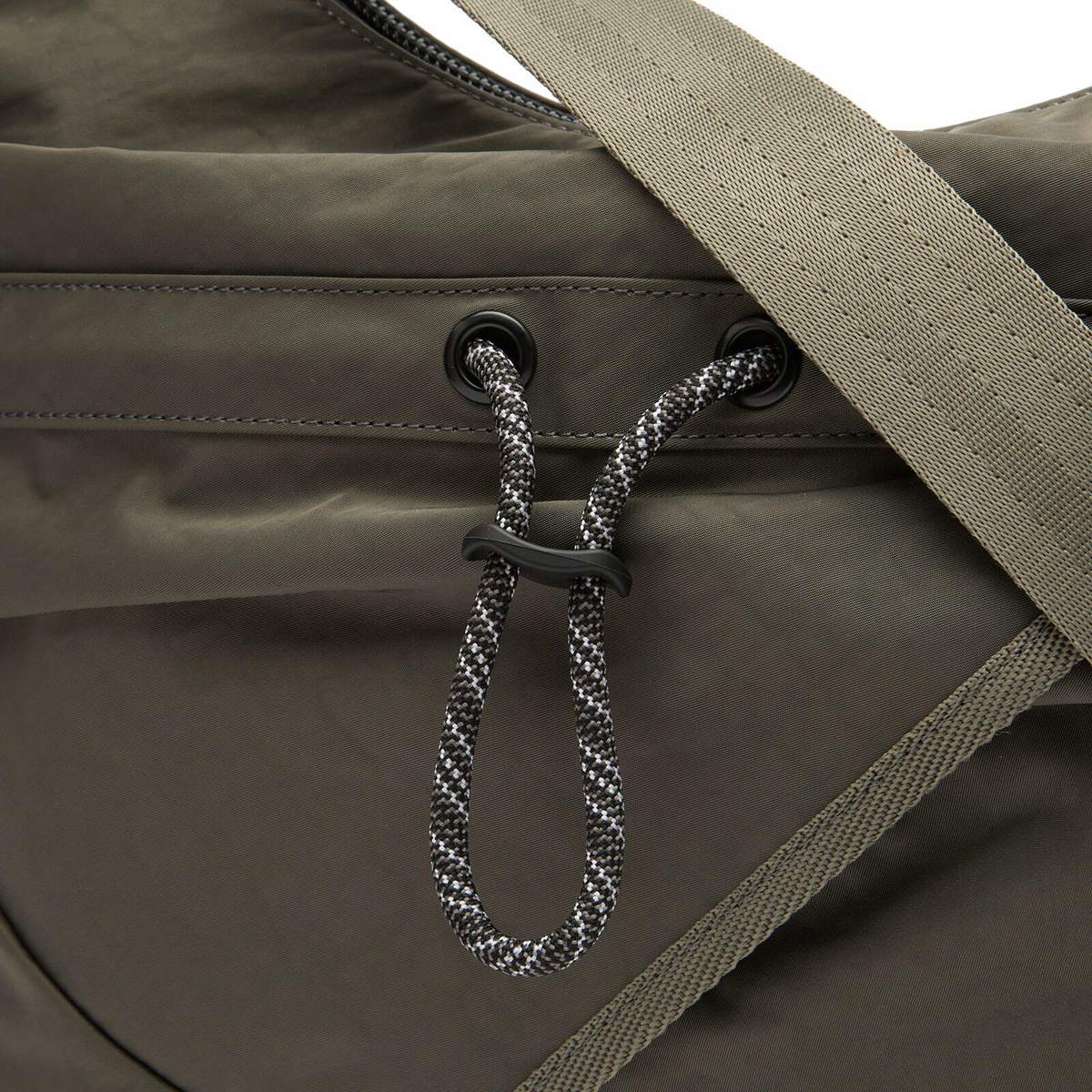 F/CE. Textured Twill 2-Way Shoulder Bag in Charcoal 