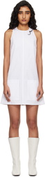 Courrèges White Heritage Sleeveless Poplin Minidress