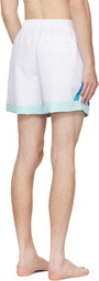 Casablanca Blue & White Logo Swim Shorts