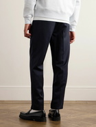 A.P.C. - Pieter Straight-Leg Pleated Wool Trousers - Blue