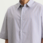 Studio Nicholson Men's Sanko Boxy Shirt in Grey/Brown