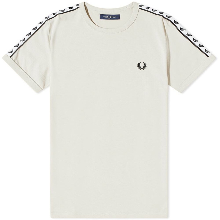 Photo: Fred Perry Men's Taped Ringer T-Shirt in Ecru
