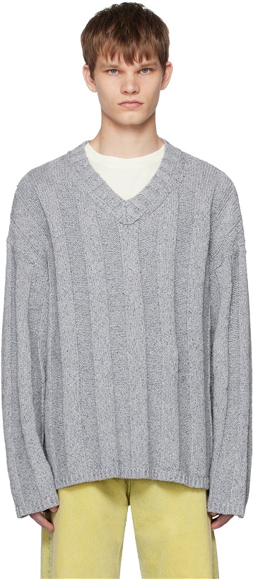 Photo: HOPE Gray Contra Sweater