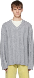HOPE Gray Contra Sweater