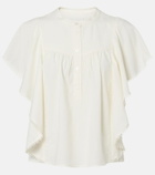 Marant Etoile Marlie ruffled crochet-trimmed blouse