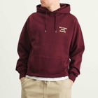 Drôle de Monsieur Men's Drole De Monsieur Slogan Hoodie in Wine