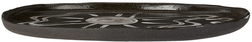 Harlie Brown Studio SSENSE Exclusive Black 'Huitres' Plate