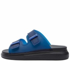 Alexander McQueen Men's Transparent Hybrid Sandal Sneakers in Electric Blue