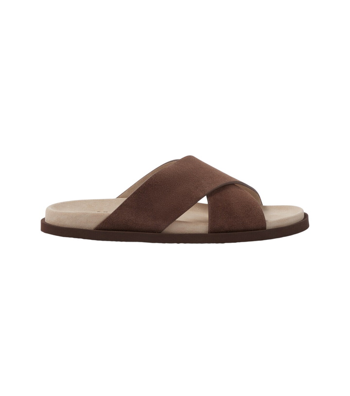 Photo: Brunello Cucinelli Suede slides