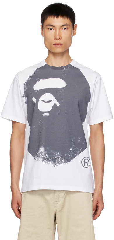 Photo: BAPE White Ape Head T-Shirt