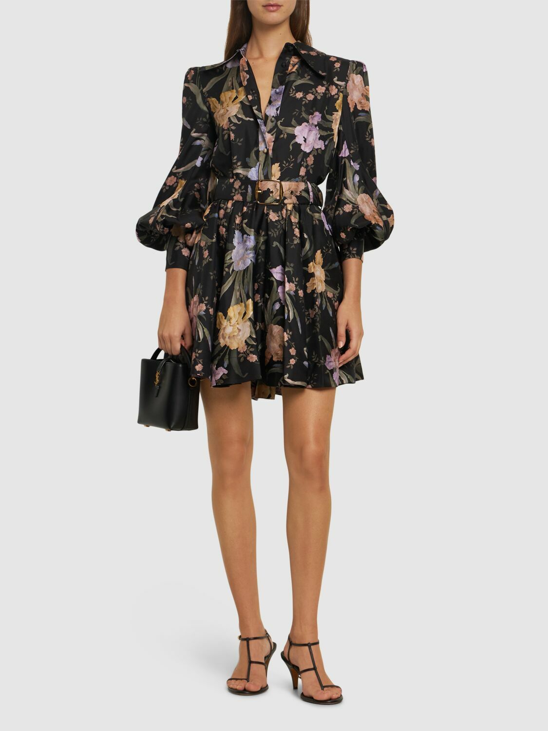 ZIMMERMANN Eden Belted Flip Silk Mini Dress Zimmermann