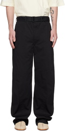 LEMAIRE Black Twisted Trousers