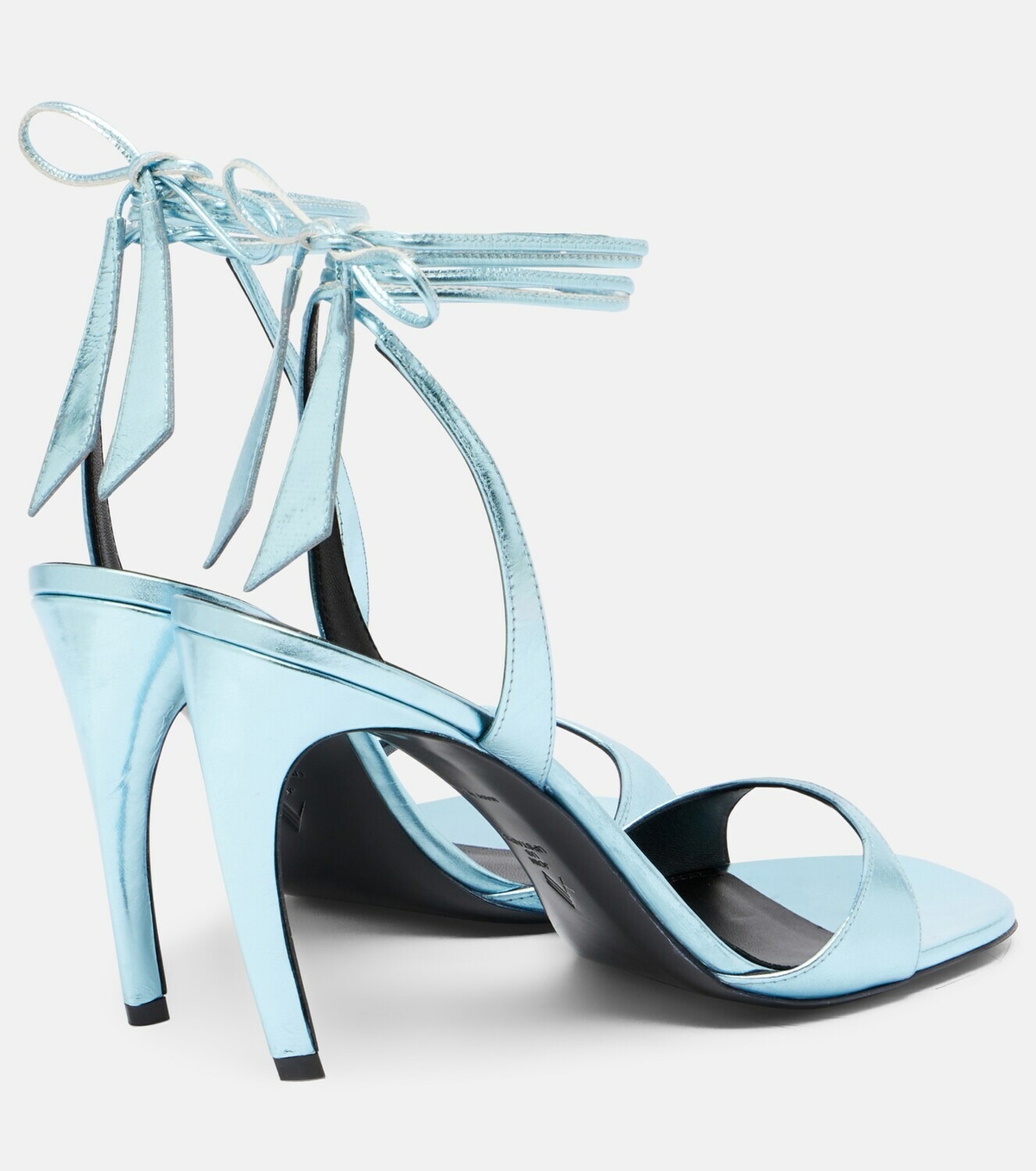 The Attico Ora 95 leather slingback sandals