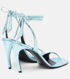 The Attico Ora 95 leather slingback sandals