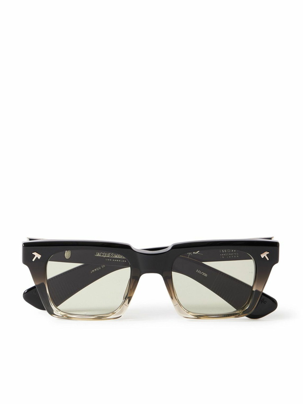 Photo: Jacques Marie Mage - Johnny Cash Quentin Two-Tone Square-Frame Acetate Sunglasses