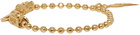 Emanuele Bicocchi SSENSE Exclusive Gold Wing Charm Bracelet