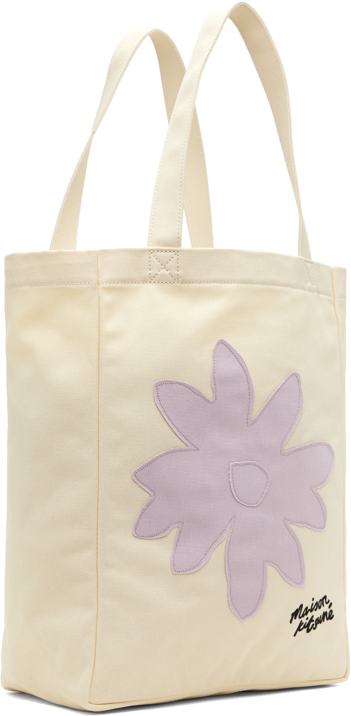 Maison Kitsuné Off-White Daisy Flower Tote