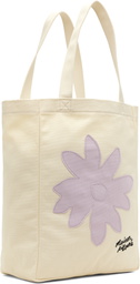 Maison Kitsuné Off-White Daisy Flower Tote